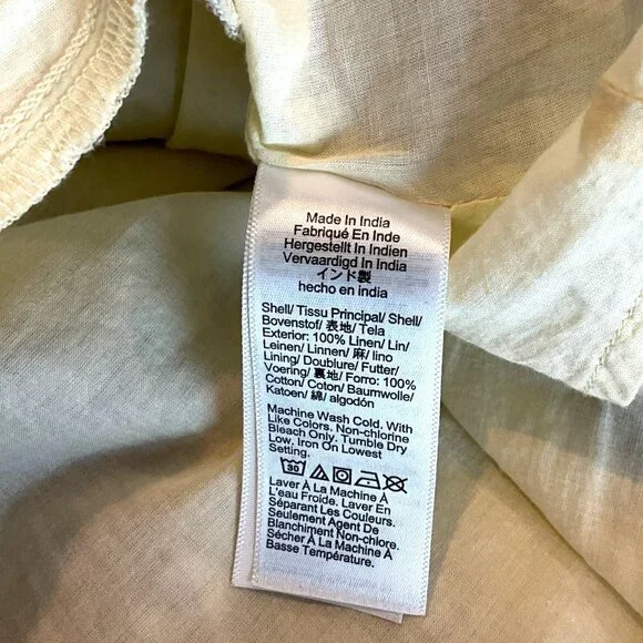 J. Crew Palermo Smocked Waist Mini Dress Floral Bouquet Linen Size Small S - Picture 14 of 16